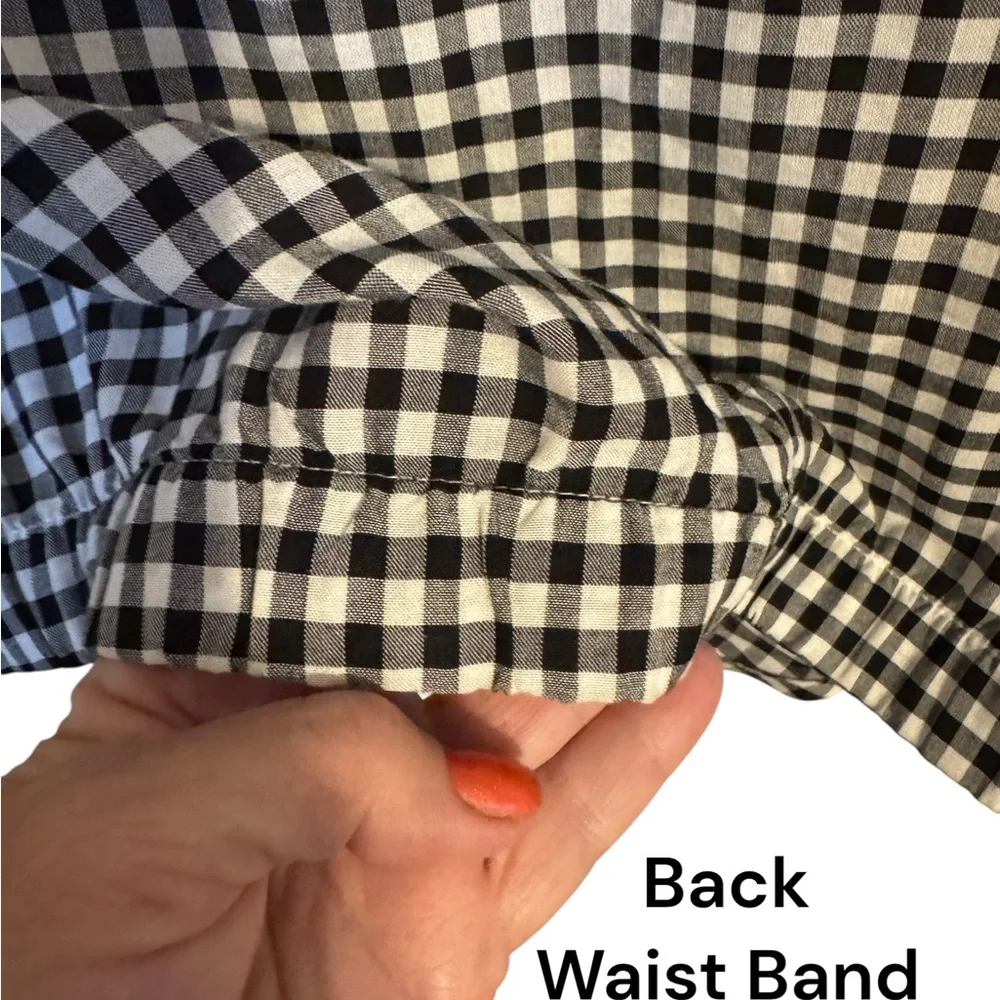 SPRING/SUMMER Jones New York Black/White Checkered Top LARGE    #F - Picture 5 of 9